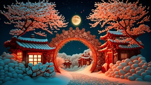 月下小屋