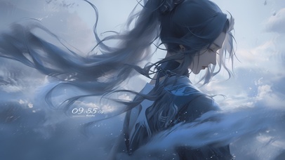 水墨少女