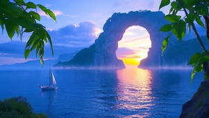 海边帆船
