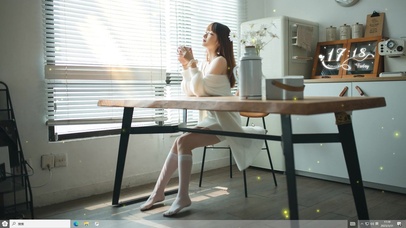 4k夏日居家美女