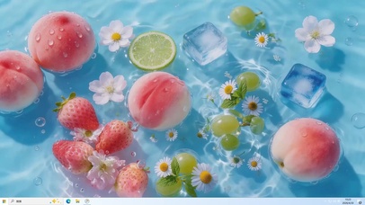 夏日小清新水蜜桃