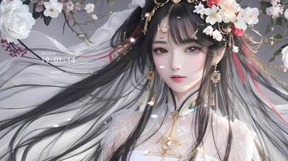 甜美古风二次元少女