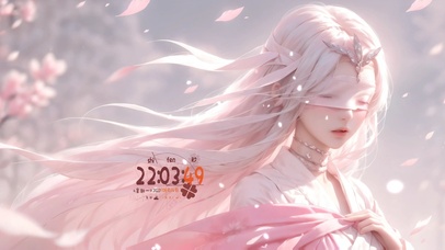 治愈 可爱蒙眼少女