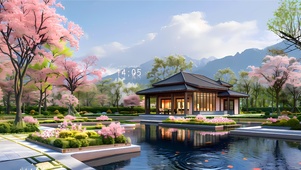 幽静庭院