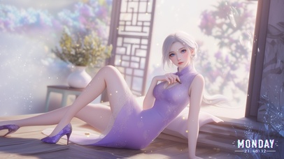 她安静时也很耀眼