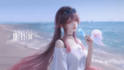海滩少女胡桃