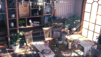 4K唯美治愈复古阳光房间