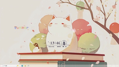 小猫插画AI壁纸-桌面主题