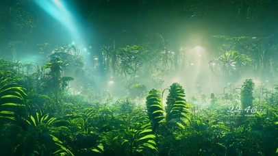 4k 唯美护眼秘境绿林草地