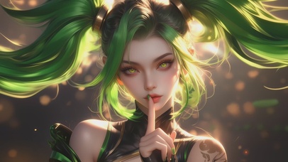 4K唯美可爱卡通少女