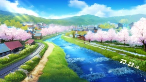 樱花河岸