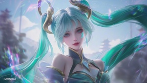 可爱琴女