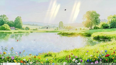 湖光花韵-桌面主题