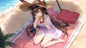 海边泳装少女-阿米娅