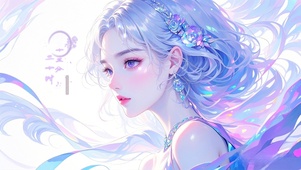 唯美炫彩少女
