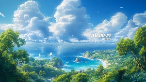 治愈海边风景