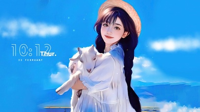 小清新治愈可爱女孩