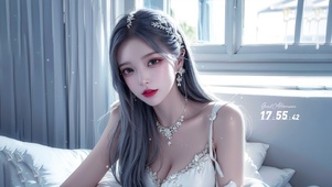 4k纯欲系长发女生