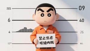 创意时钟+极简搞怪风 打工小新