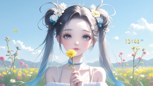 送你朵花