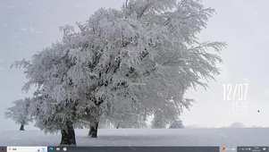 雪景小树主题