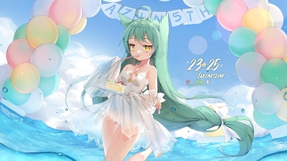 4K夏日海边美少女