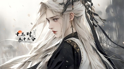 日暮芦苇荡古风帅哥