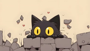 简约黑猫