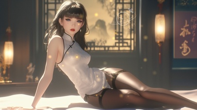 眼睛像是清澈的湖水