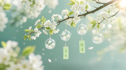 小清新治愈梨花