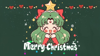 圣诞女孩月野兔