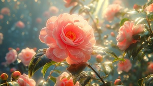 清晨花朵