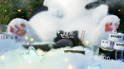 唯美治愈梦幻小猫