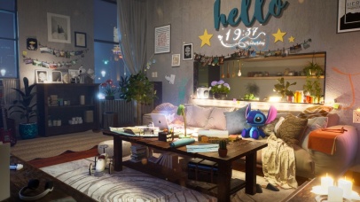 4K唯美治愈温馨房间