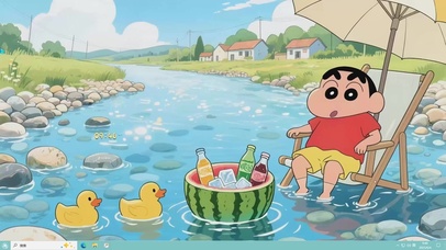 清凉夏日小新主题