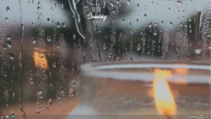 主题 - 雨天窗前的烛火