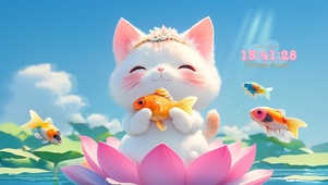 好运锦鲤猫