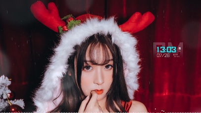 圣诞节性感美女