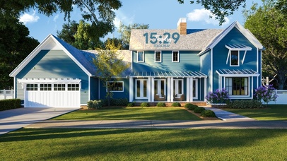 4K唯美治愈绿色护眼别墅