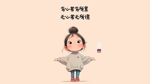 没心没肺 一点不累