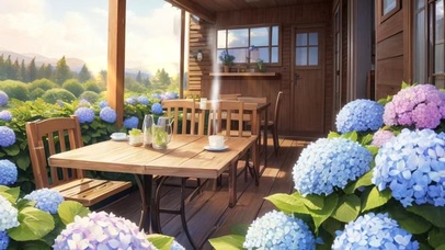 绣球花小屋