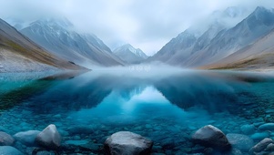 蓝色湖泊