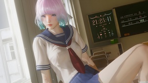 4K唯美短发JK制服美少女
