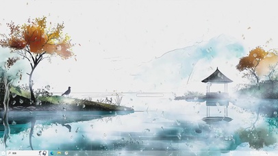 水墨插画-桌面主题