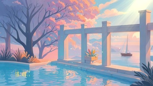 4K 绚烂夕阳