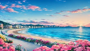 海边沙滩小路