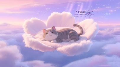 棉花糖云端猫咪