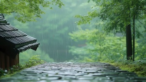 雨中山上小路