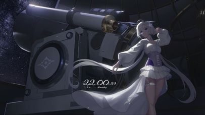 4K唯美星空少女