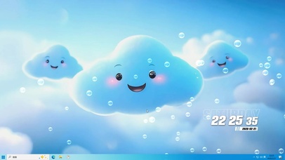 简约小清新云朵桌面主题